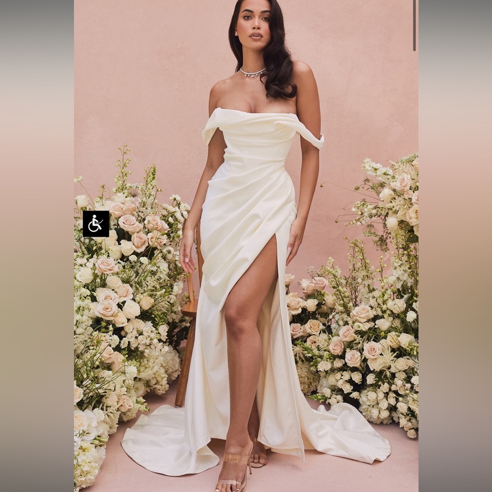 HOCB DELPHINE - Ivory Draped Corset Bridal Gown - Limited Edition